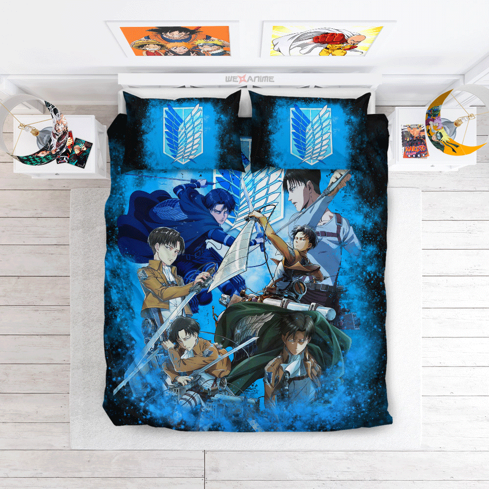 Levi Ackerman Custom Bedding Set Home Decor