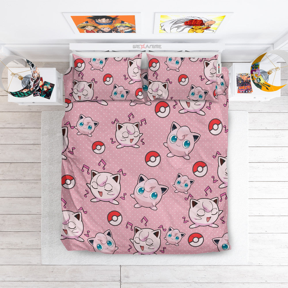 Jigglypuff Polyester Duvet Cover Set