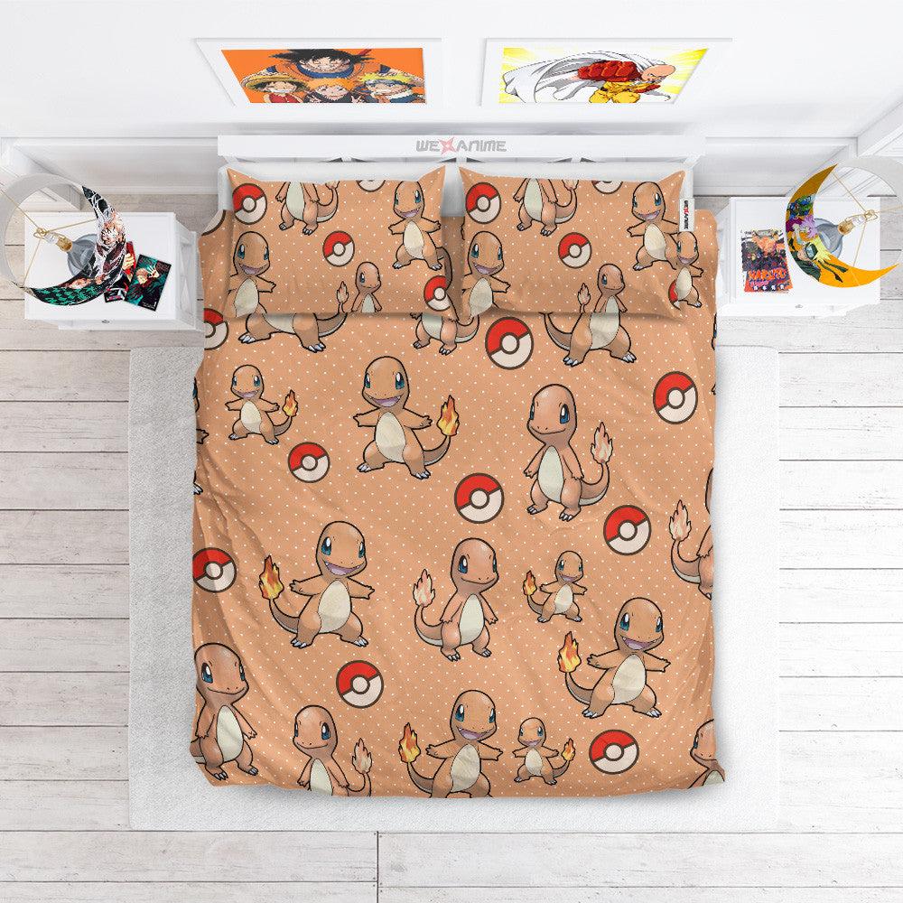 Charmander Polyester Duvet Cover Set