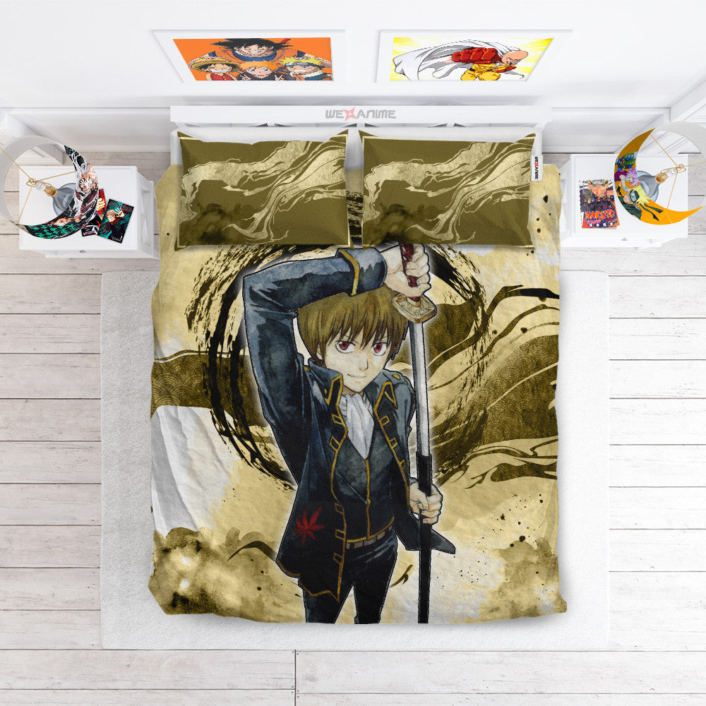 Okita Sougo Polyester Duvet Cover Set