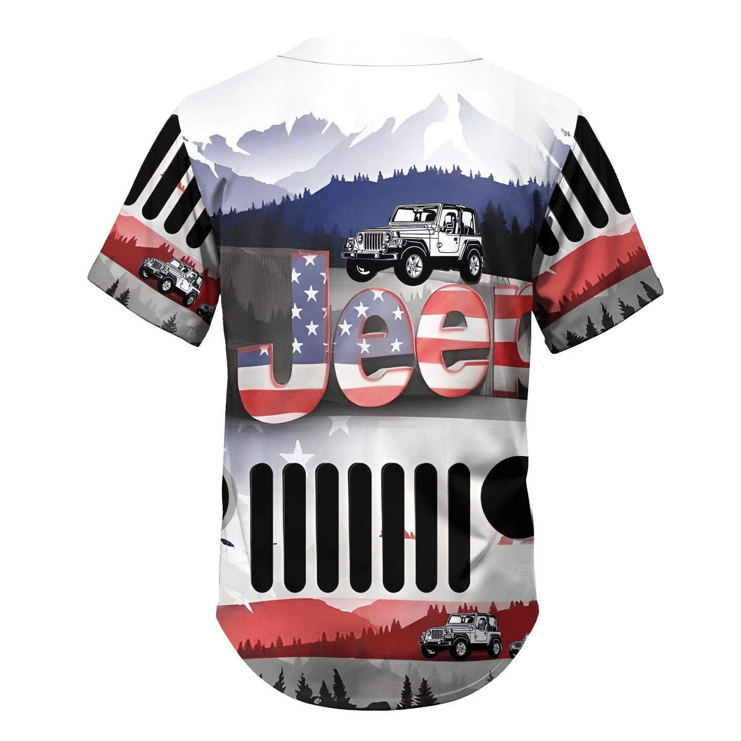 Jeep American Jeep Lover - Baseball Jersey - Christant Gift For Him