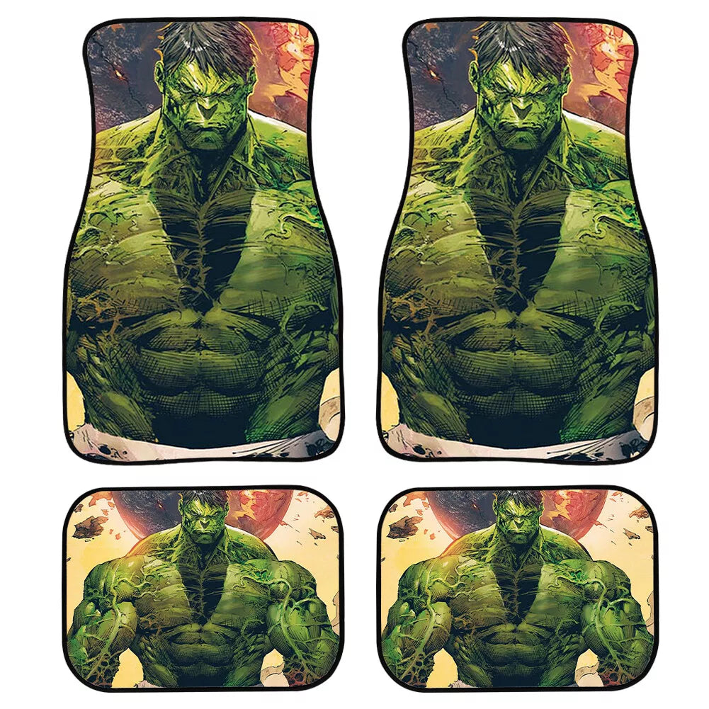 MV Car Floor Mats Cool The Hulk Character From Comic Graphic Car Mats