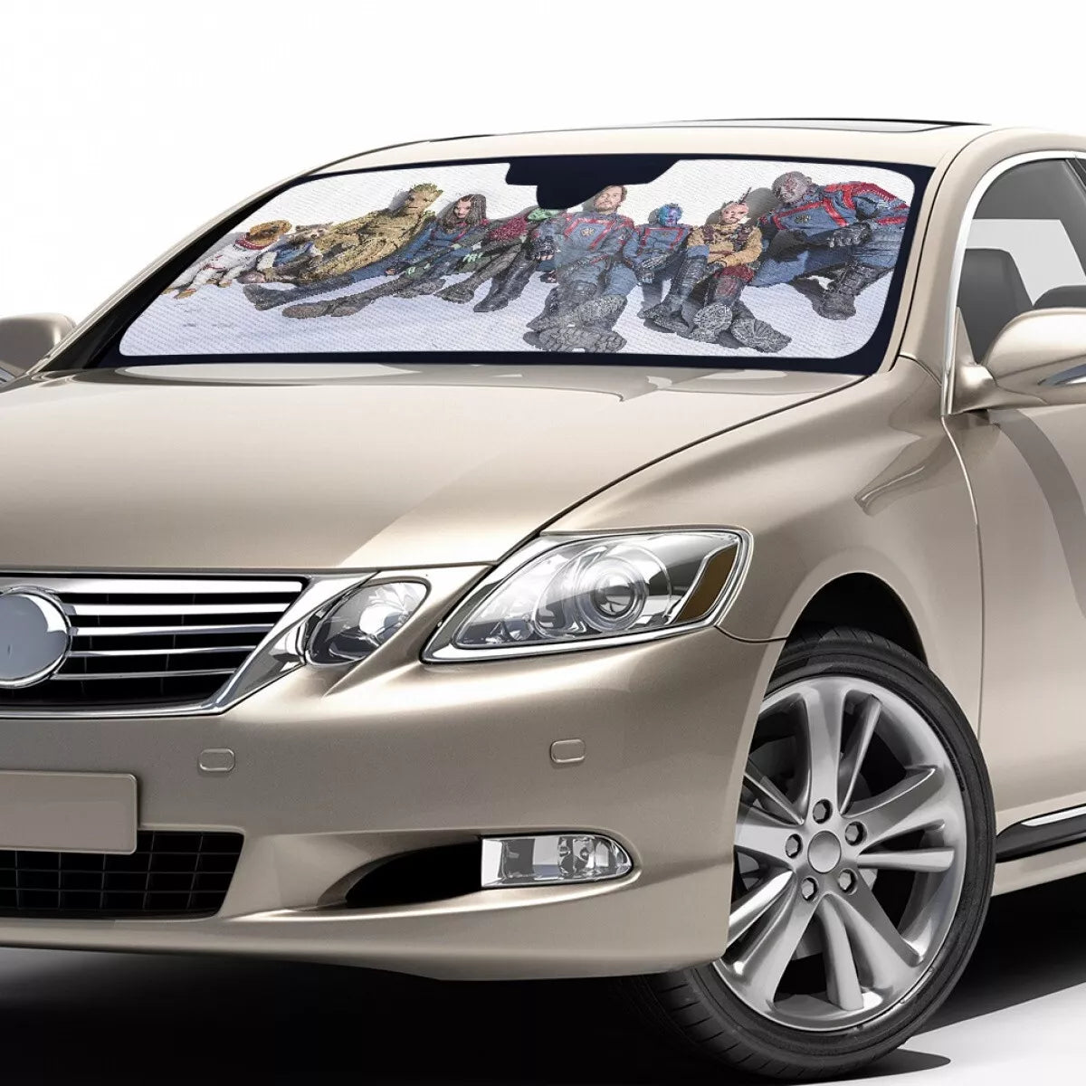 Guardians Of The Galaxy Car Sun Shade Guardians Of The Galaxy 3 Team Winshield Sun Shade Blue