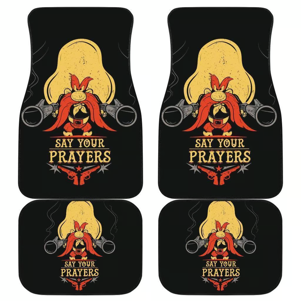 Looney Tunes Car Floor Mats Looney Tunes Yosemite Sam Say Your Prayers Car Mats
