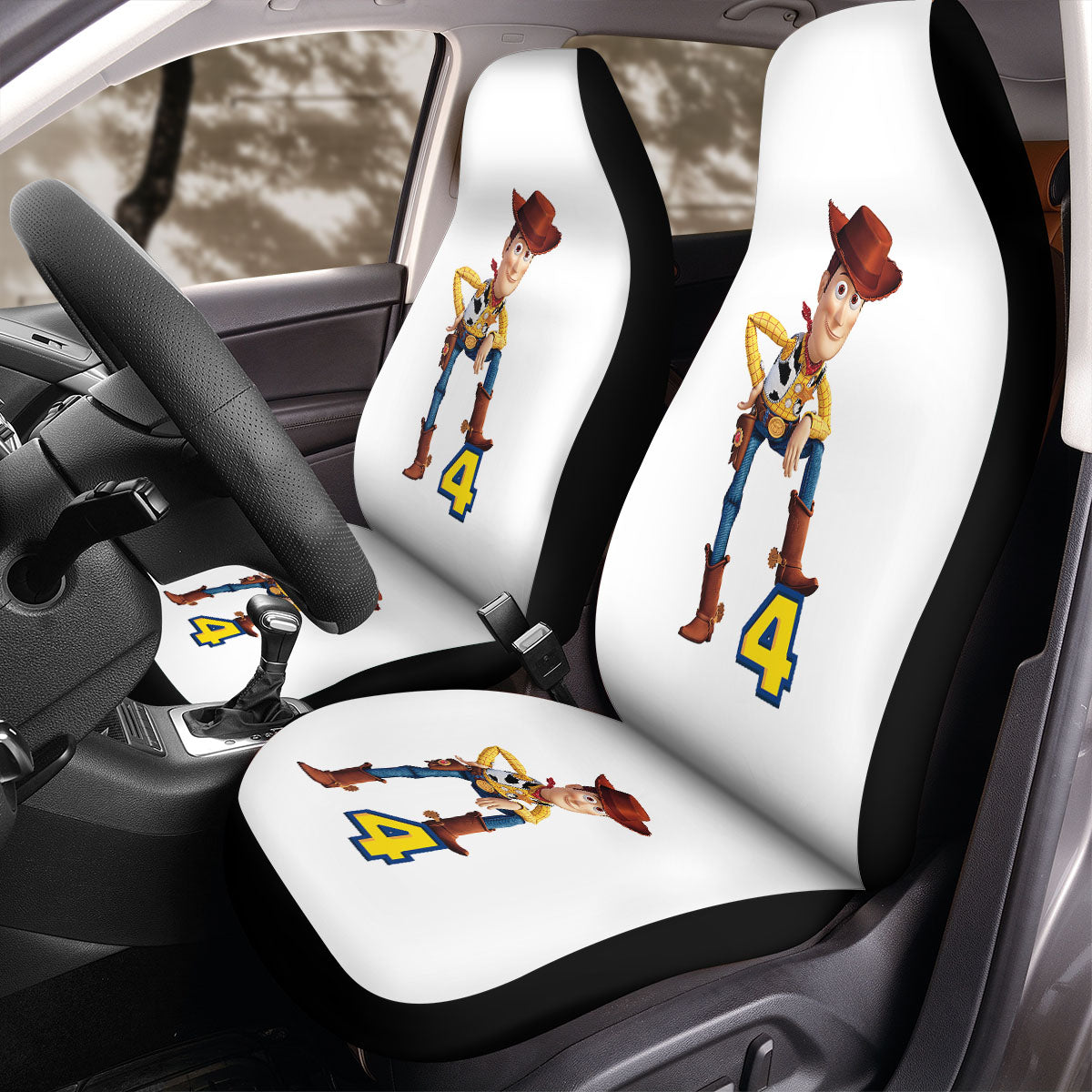 Toy Story Car Seat Covers Woody From Toy Story 4 Seat Covers White