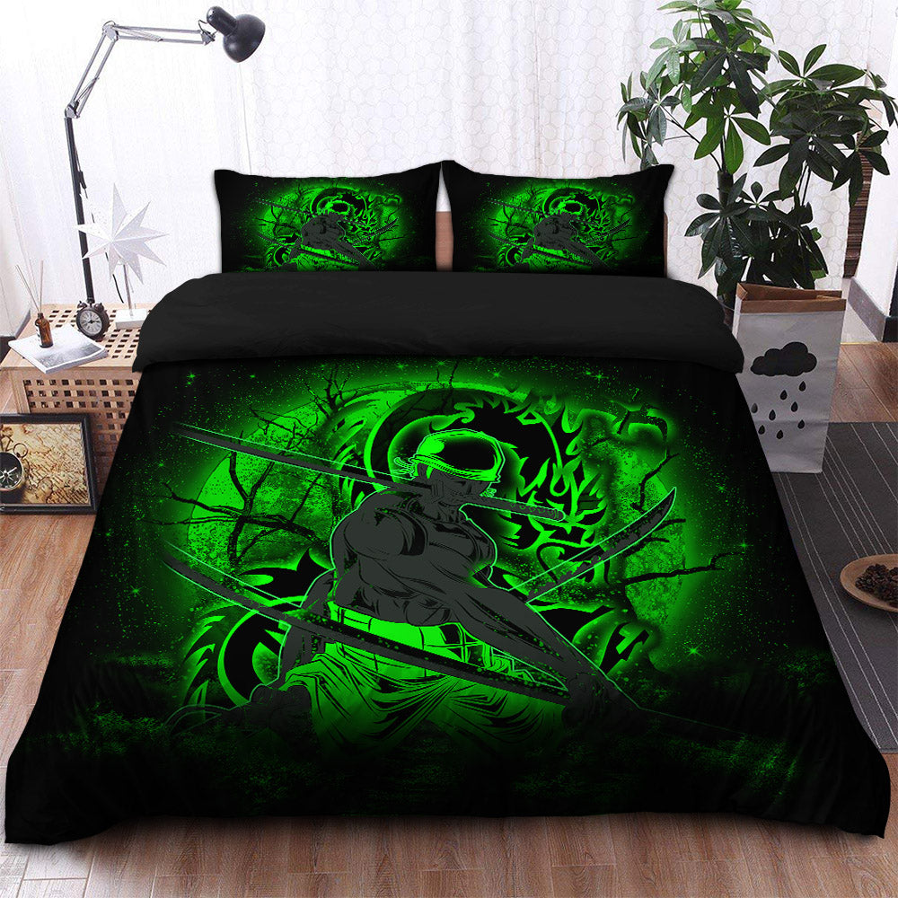 Zoro One Piece Moonlight Bedding Set