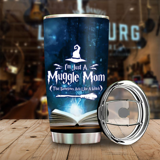 Unifinz HP Tumbler I'm Just A Muggle Mom Tumbler Cup Funny Amazing HP Travel Mug 2022