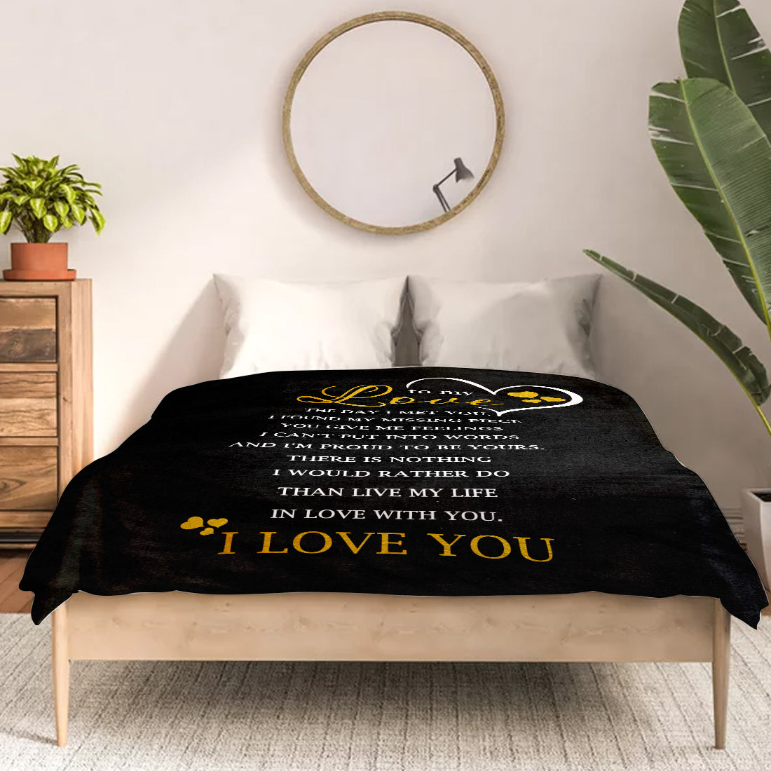 To My Love Blanket- Valentines Day Gifts For Her Him, Anniversary Gift For Wife Husband- Velveteen Plush Blanket- Birthday Gifts for Boyfriend Girlfriend