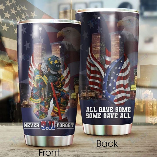Unifinz Patriot Day Tumbler 20 Oz Firefighter Never Forget All Gave Some Some Gave All Tumbler Patriot Day Tumbler Cup 2023