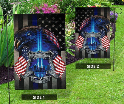 Unifinz Patriot Day Garden Flags Eagle Bravery Sacrifice Honor Twin Tower Flags Patriot Day House Flags 2023