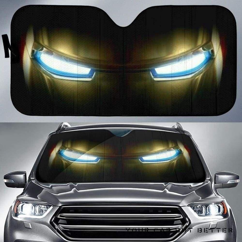MV Iron Man Car Sun Shade Iron Man Eyes Auto Sun Shade