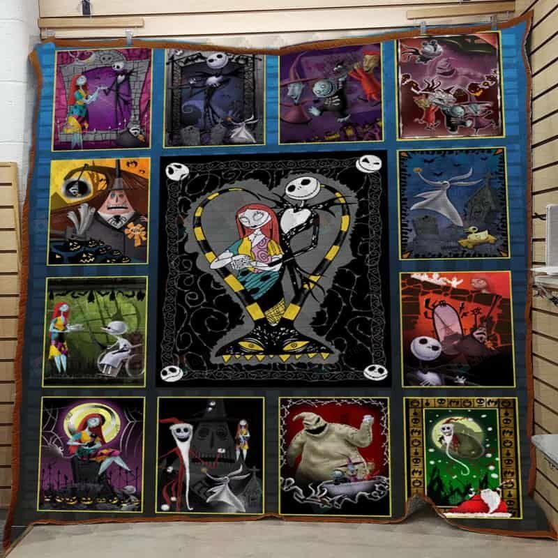 Nightmare Before Christmas Blanket Nightmare Before Christmas Characters And Scenes Blanket