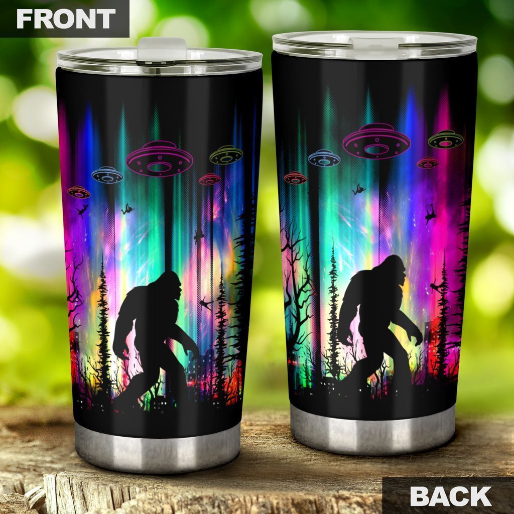 Unifinz Bigfoot Tumbler Cup 20 oz UFO Bigfoot Radiant Colors Forest Tumbler 20 oz 2022