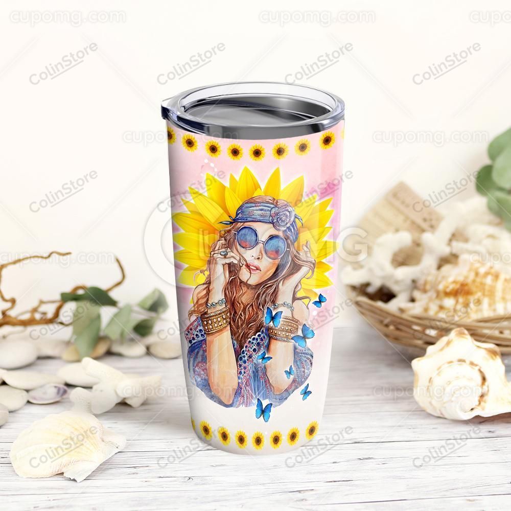 Hippie Tumbler 20 Oz She Is Life Itself Wild And Free Wonderful Chaotic Tumbler 20 Oz