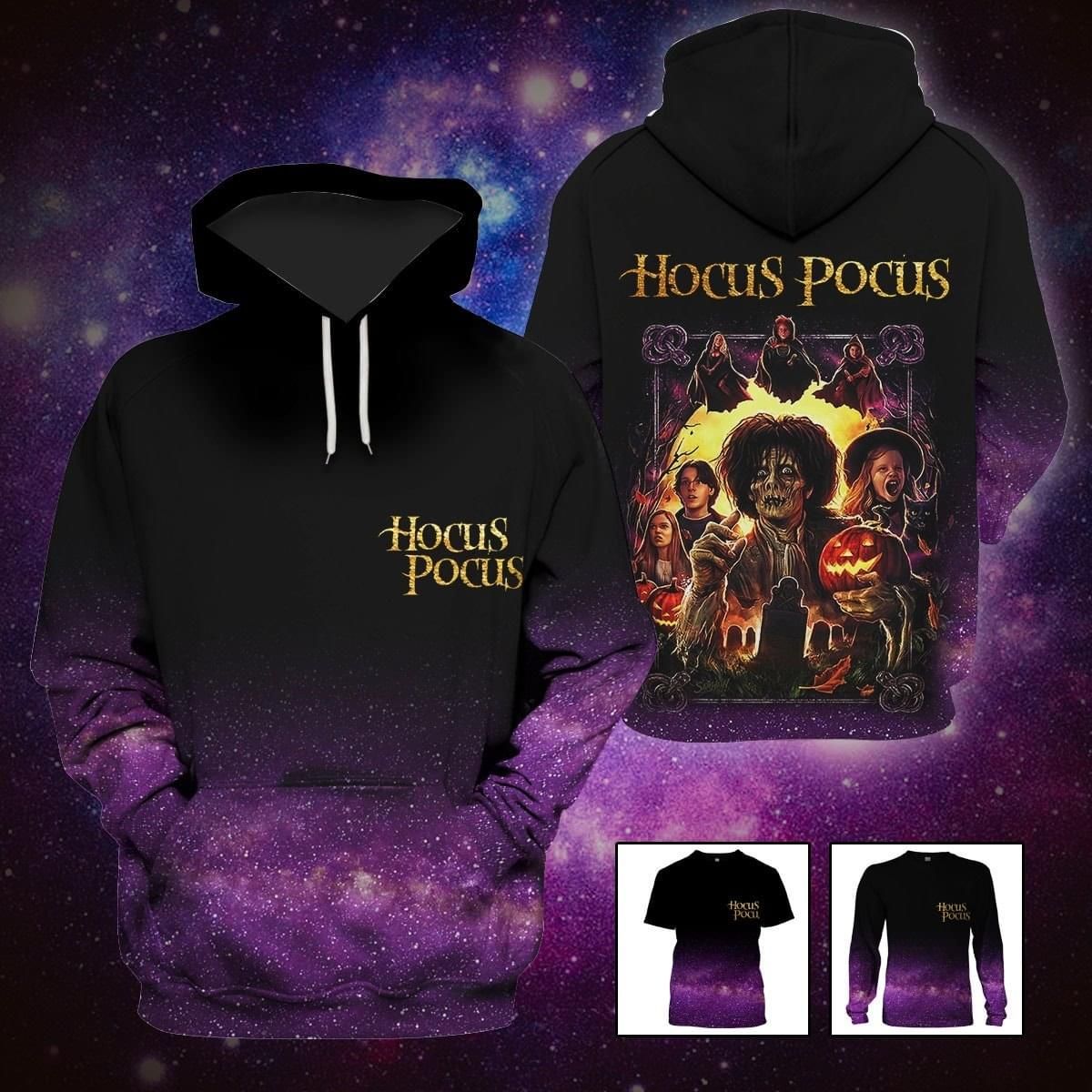DN Hoodie Hocus Pocus Hoodie Hocus Pocus Galaxy Purple Black Hoodie