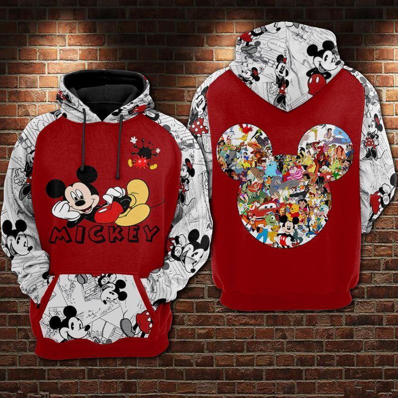 DN Hoodie MM Hoodie Old Version Comic All Characters White Red Hoodie