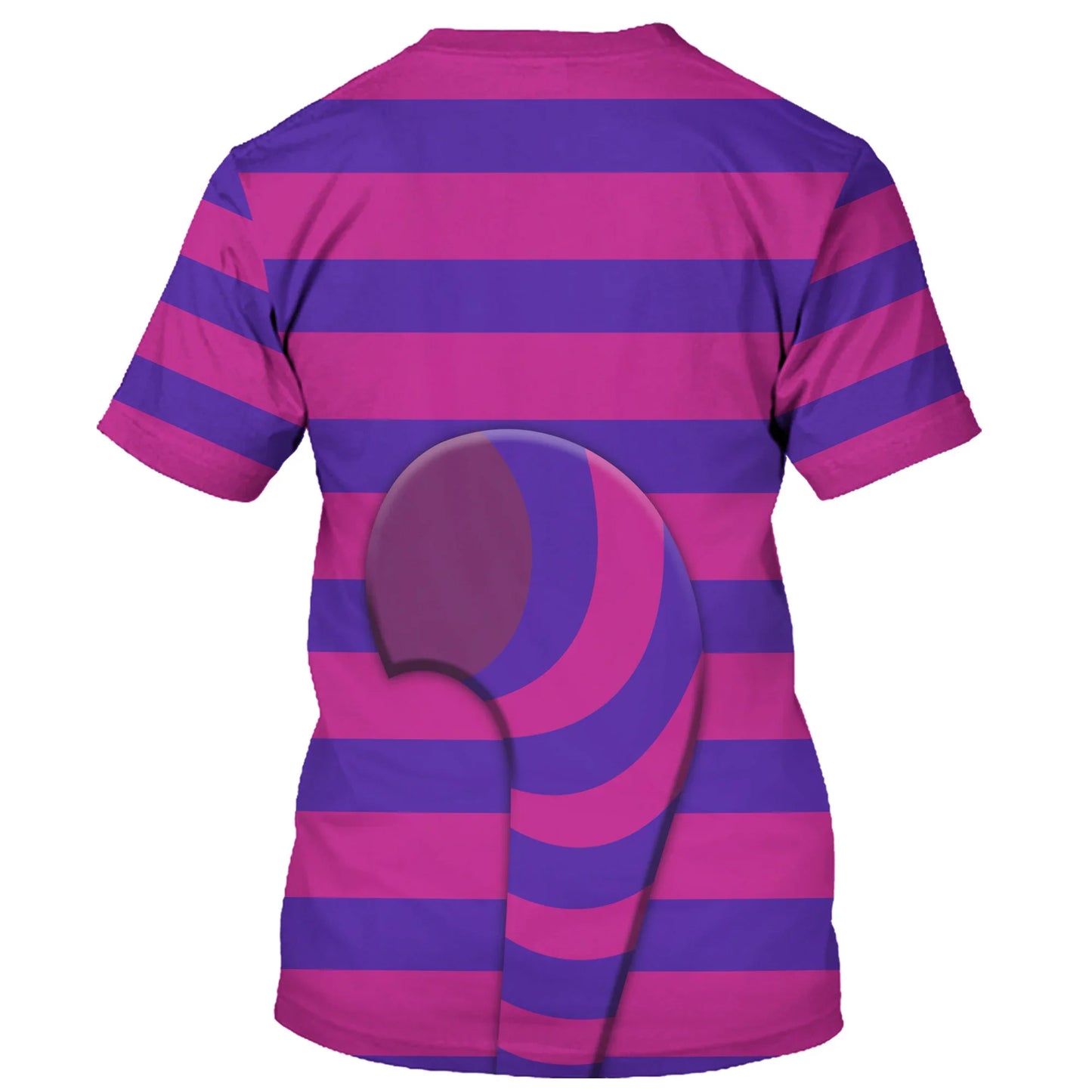 DN T-shirt Cheshire Cat Alice In Wonderland Costume T-shirt Pink Purple Unisex Adults New Release