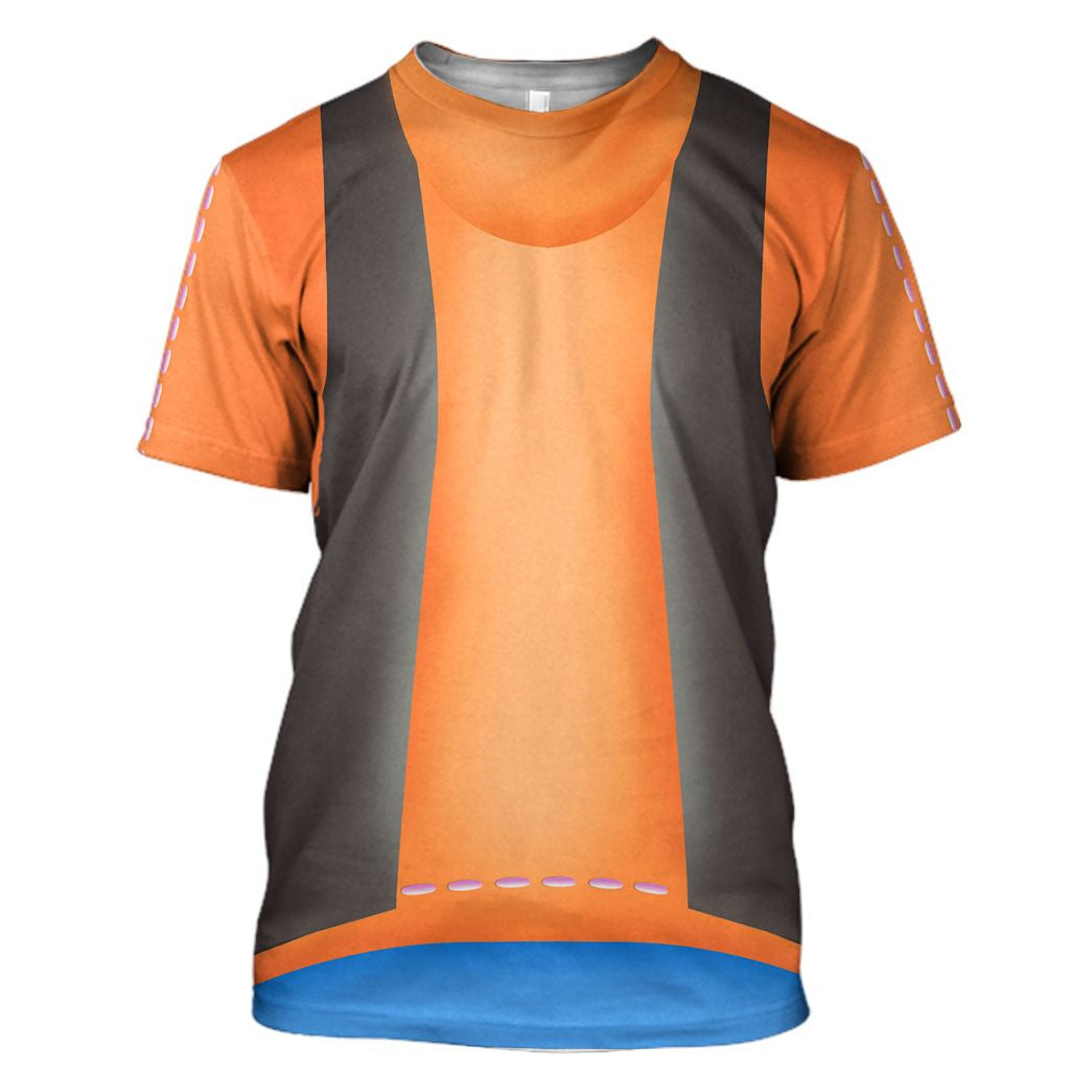 DN Hoodie DN Character Goofy Costume T-shirt Orange Unisex Adults New Release