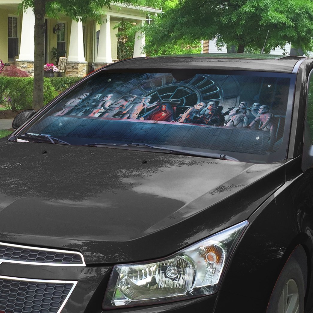 Star Wars Car Sun Shade Star Wars The Last Supper Windshield Sun Shade