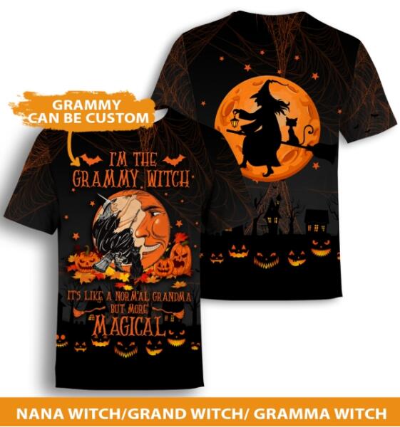 Personalized Memorial Shirt I'm The Grammy Witch For Grandma Custom Memorial Gift W09