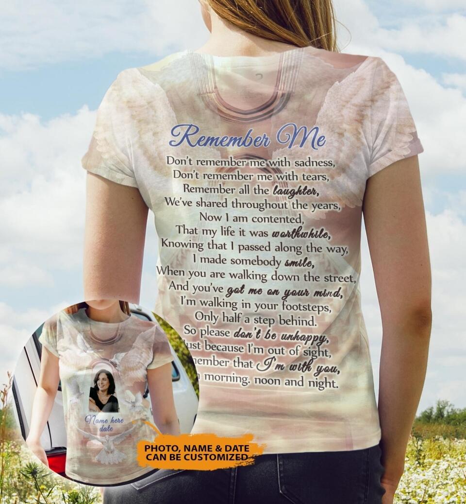 Personalized Memorial T-shirt Remember Me
Custom Memorial Gift M726A