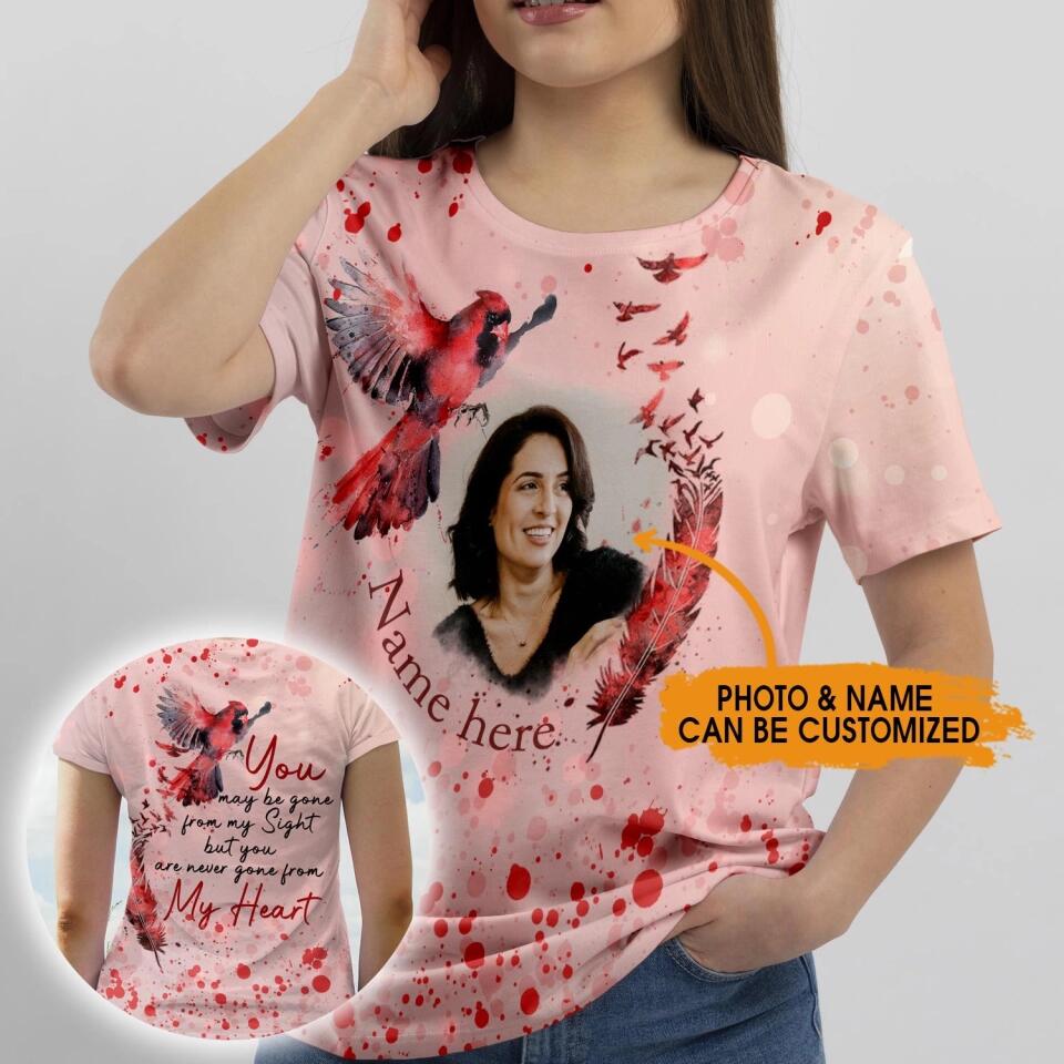Personalized Memorial T-shirt You May Be Gone Custom Memorial Gift M752