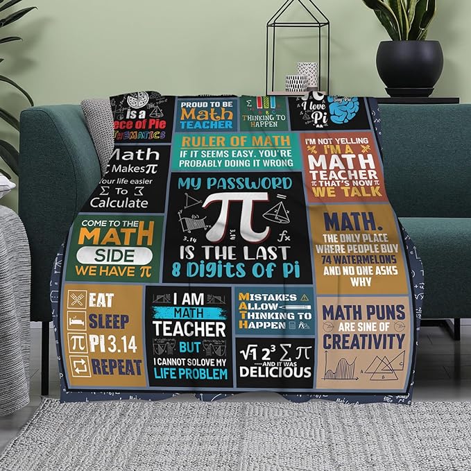 Pi Blanket My Password Is The Last Eight Digits Of Pi Blanket Colorful
