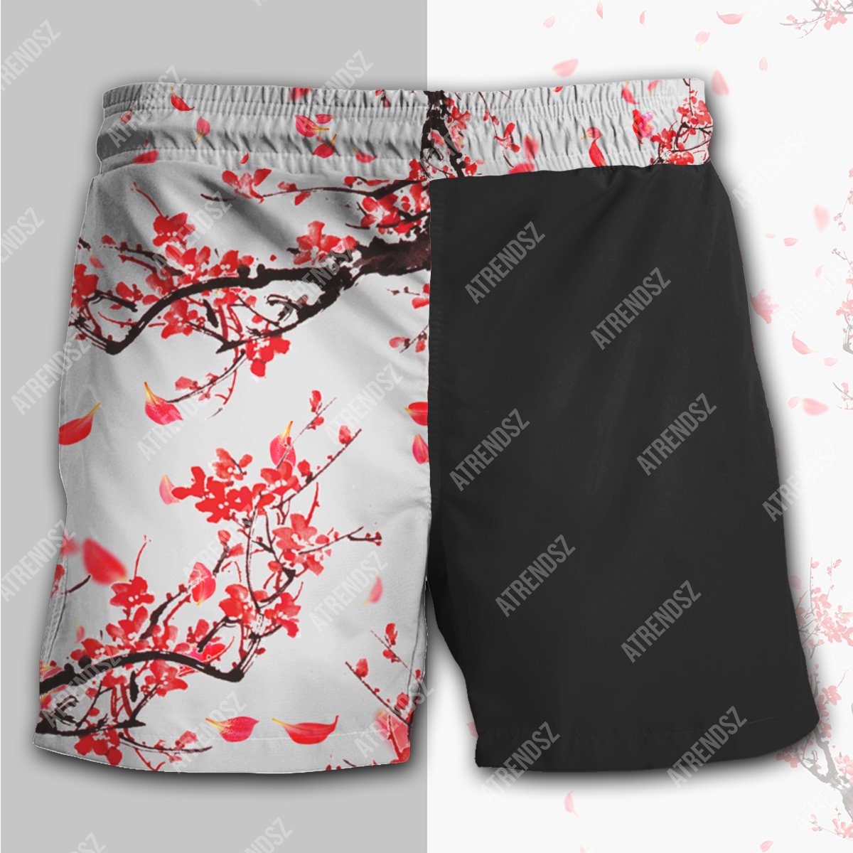 Unifinz Legend Of Zelda Beach Short Link Cherry Blossom Black White Short Legend Of Zelda Beach Short