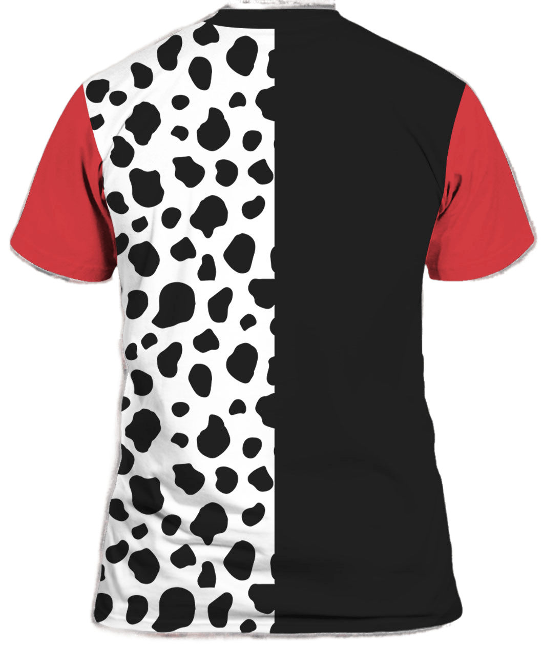 DN T-shirt Cruella De Vil DN Villain Costume T-shirt Black White Unisex Adults New Release