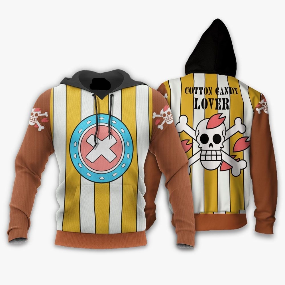 One Piece Hoodie Chopper Cotton Candy Lover Hoodie Colorful Unisex