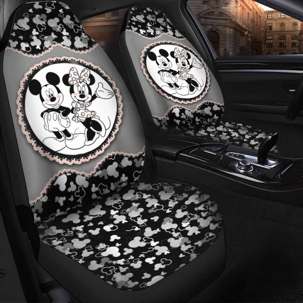 DN MM Car Seat Covers MM And Minnie Lace Pattern Seat Covers