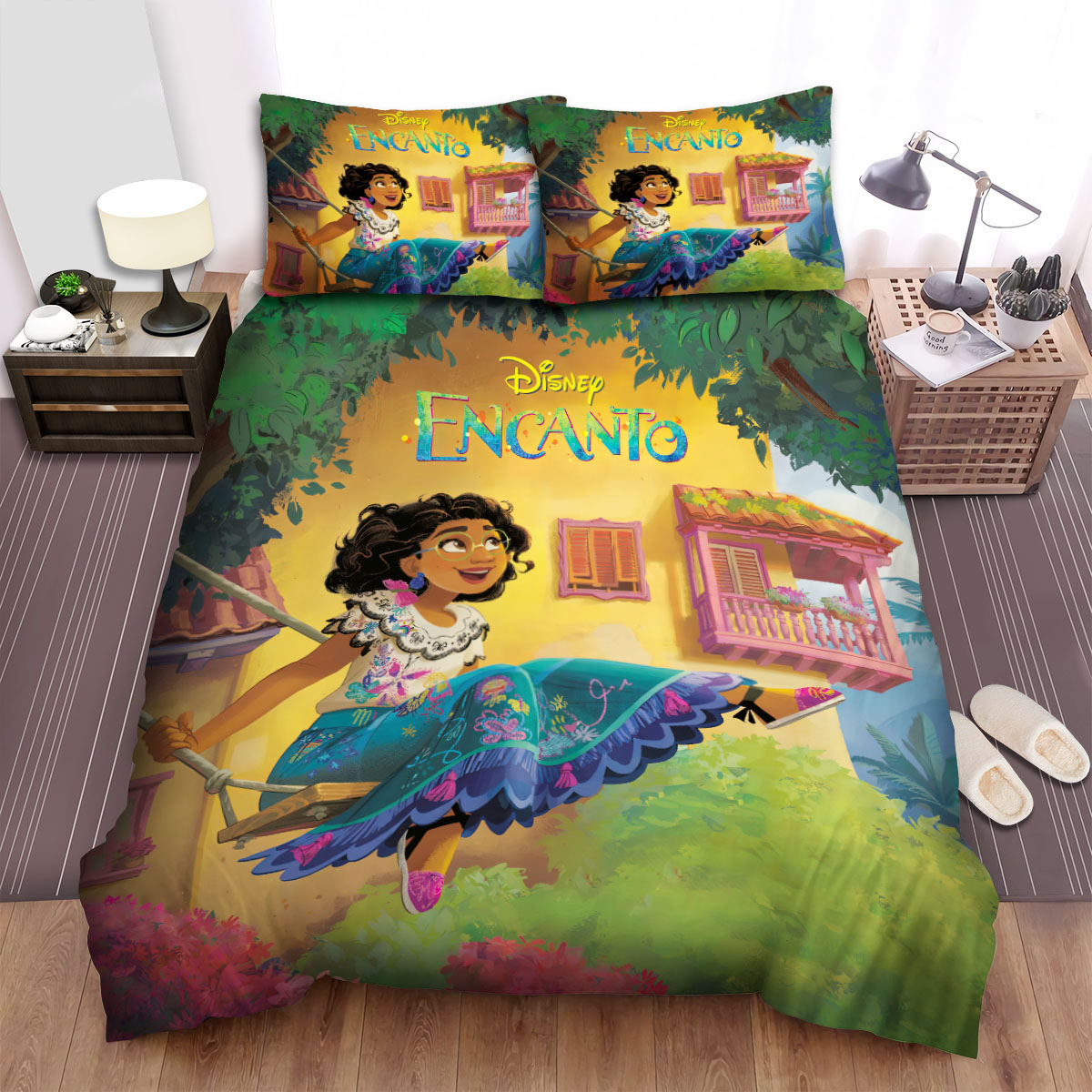 Encanto Bedding Set DN Mirabel Madrigal Swinging Duvet Covers Colorful Unique Gift