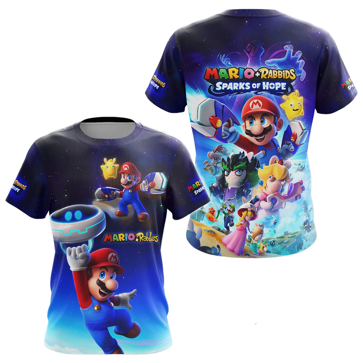 Mario Hoodie Mario Plus Rabbids Sparks Of Hope T-shirt Colorful Unisex