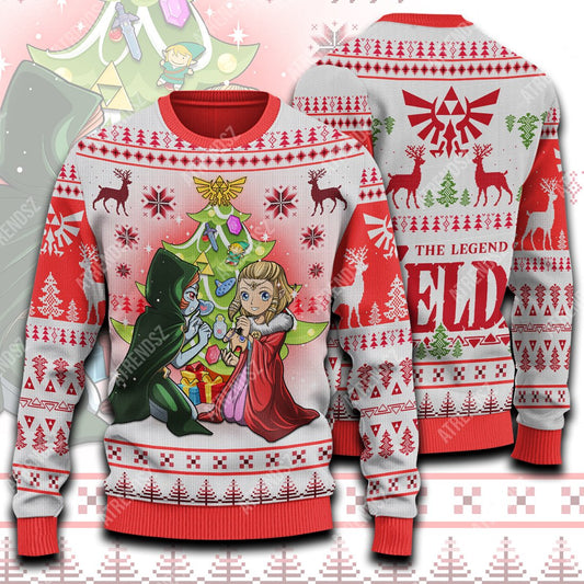 Unifinz Legend Of Zelda Sweater Zelda Twilight Princess Christmas Ugly Sweater Legend Of Zelda Ugly Sweater 2022