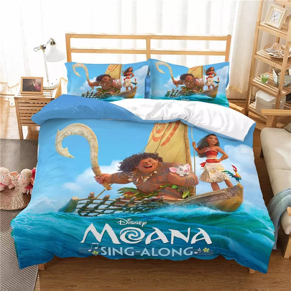 Moana Bedding Set DN Moana And Maui Sing Along Duvet Covers Colorful U