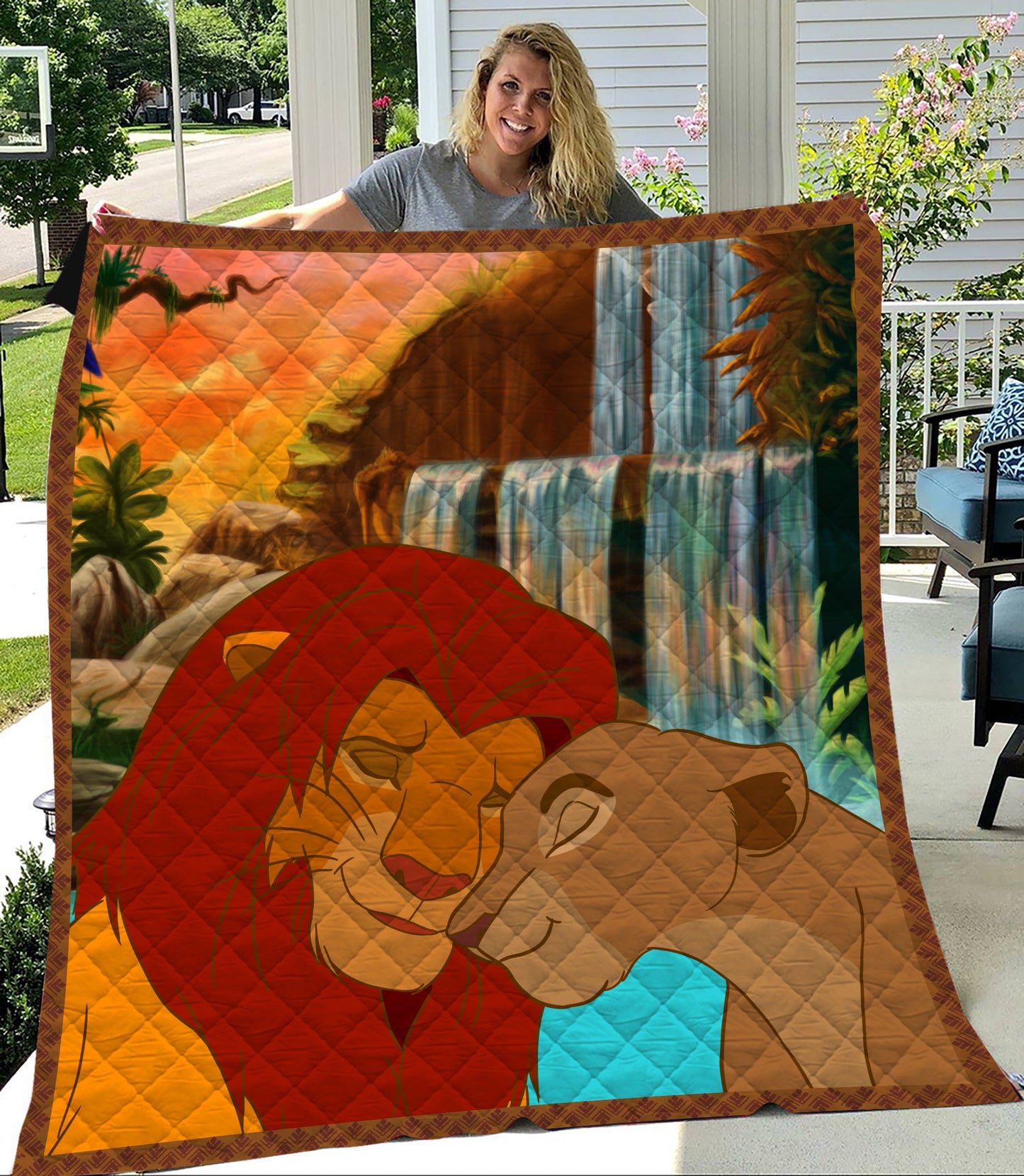 Unifinz DN LK Quilt Simba And Nala Quilt Amazing High Quality DN LK Quilt 2023