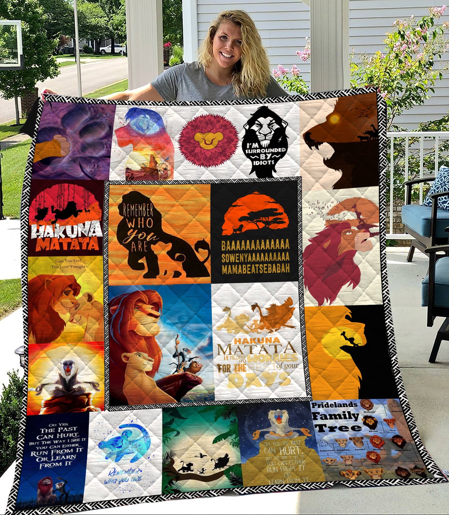 Unifinz LK Quilt Hakuna Matata Lion Quilt Awesome High Quality DN LK Quilt 2023