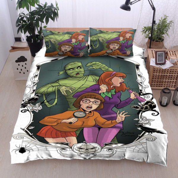 Scooby Doo Bedding Set Daphne And Velma With Mummy Duvet Covers Colorful Unique Gift