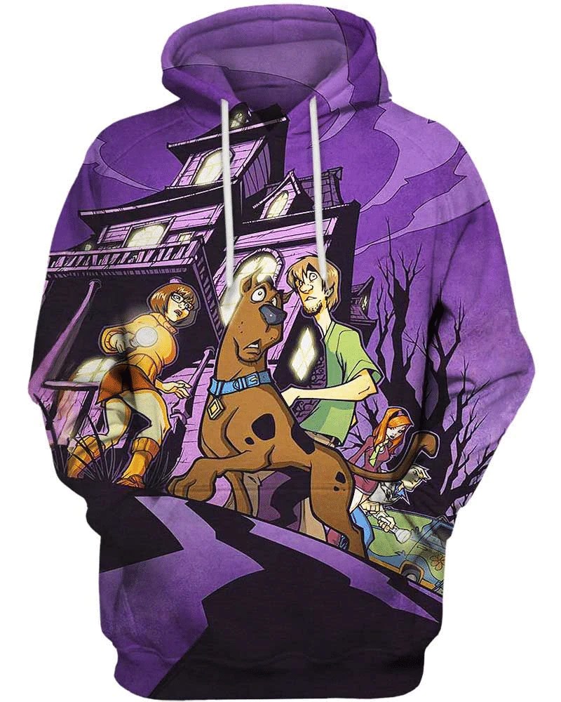 Scooby Doo Hoodie Scoobydoo Film Mid Night Hoodie Purple Unisex – Unifinz