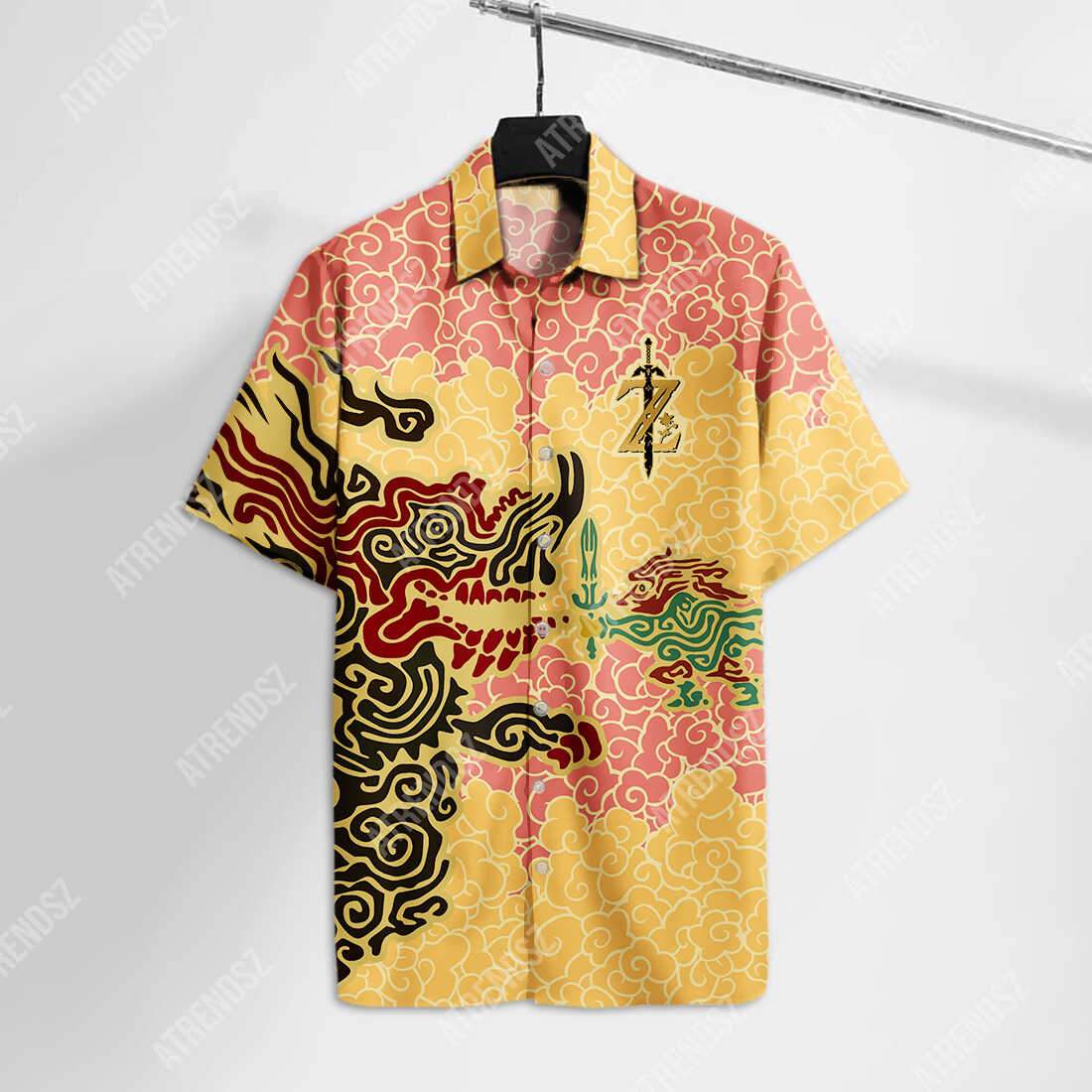 Unifinz Legend Of Zelda Hawaii Shirt Fighting Against Monster Hawaii Shirt Legend Of Zelda Aloha Shirt 2022