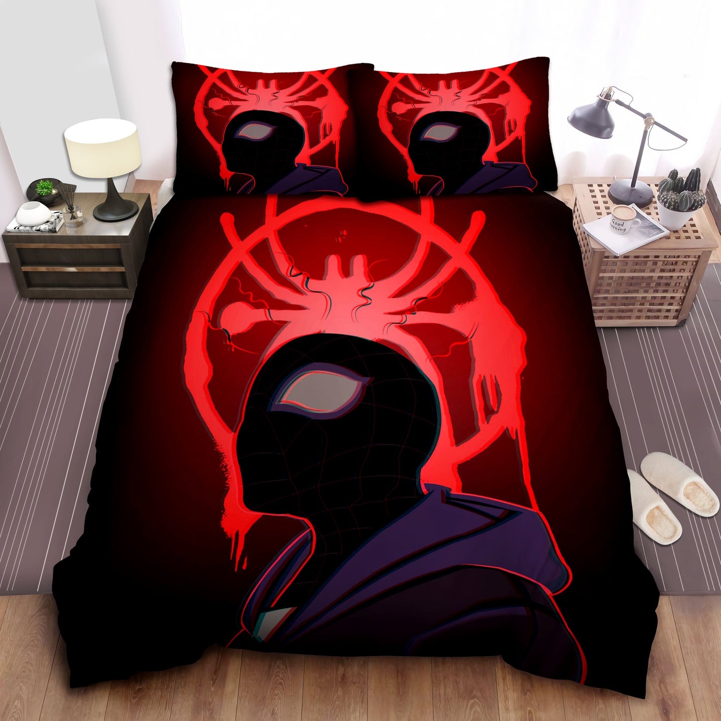Spiderman Bedding Set MV Spiderman In Black Suit Duvet Covers Black Unique Gift