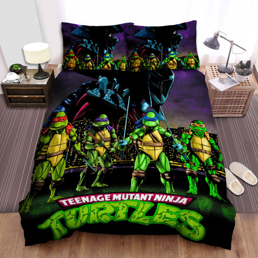 TMNT Bedding Set he Movie 1990 Characters Duvet Covers Colorful Unique Gift