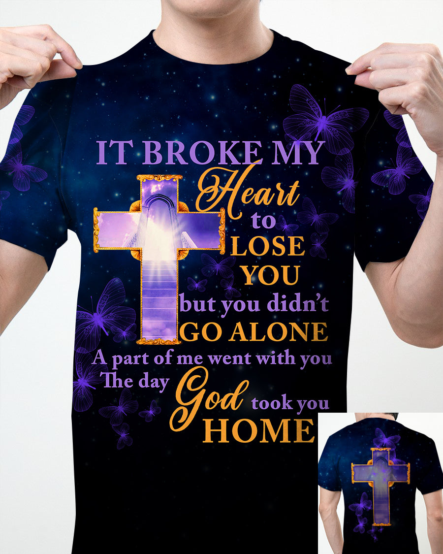 Memorial T-shirt For Lost Loved One The Day God Took You Home T-shirt Black M370