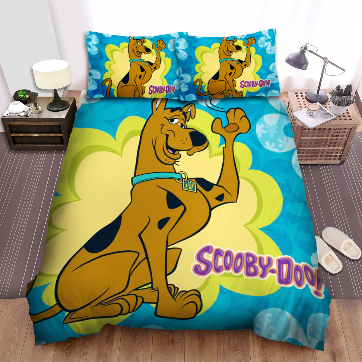 Scooby Doo Bedding Set Say Hello To Scooby Doo Duvet Covers Yellow Blue Unique Gift