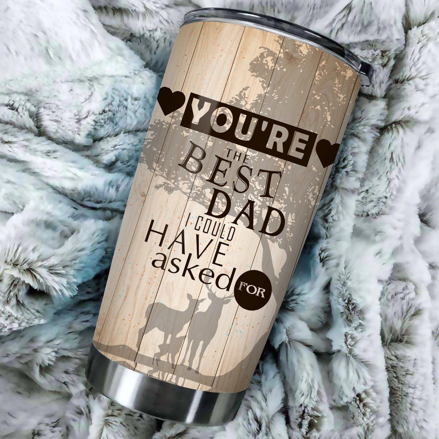 Unifinz Father's Day Tumbler 20 oz You're The Best Dad I Could Have Asked Tumbler 20oz Gift For Dad 2023