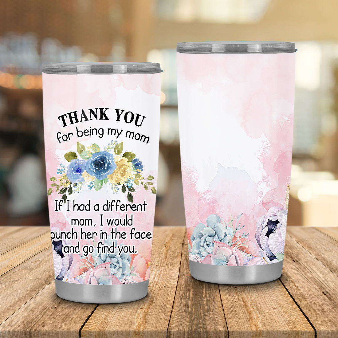 Unifinz Mother Tumbler 20 oz Thank You For Being My Mom Sublimation Tumbler Awesome Pink Mother Tumbler Cups Mothers Day Gift 2023