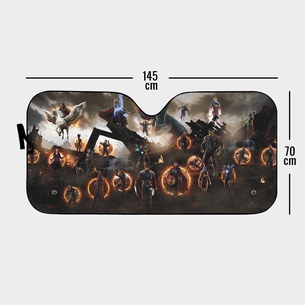 MV Avengers Car Sun Shade Avengers Assemble End Game Auto Sun Shade