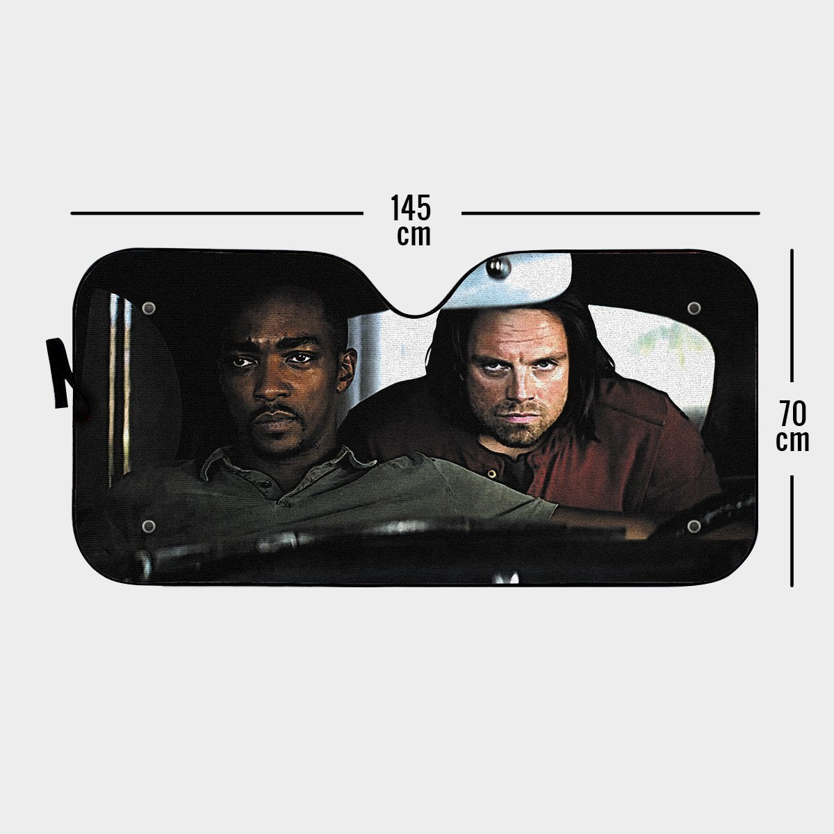 MV Car Sun Shade Bucky And Falcon Auto Sun Shade MV Fan Gift