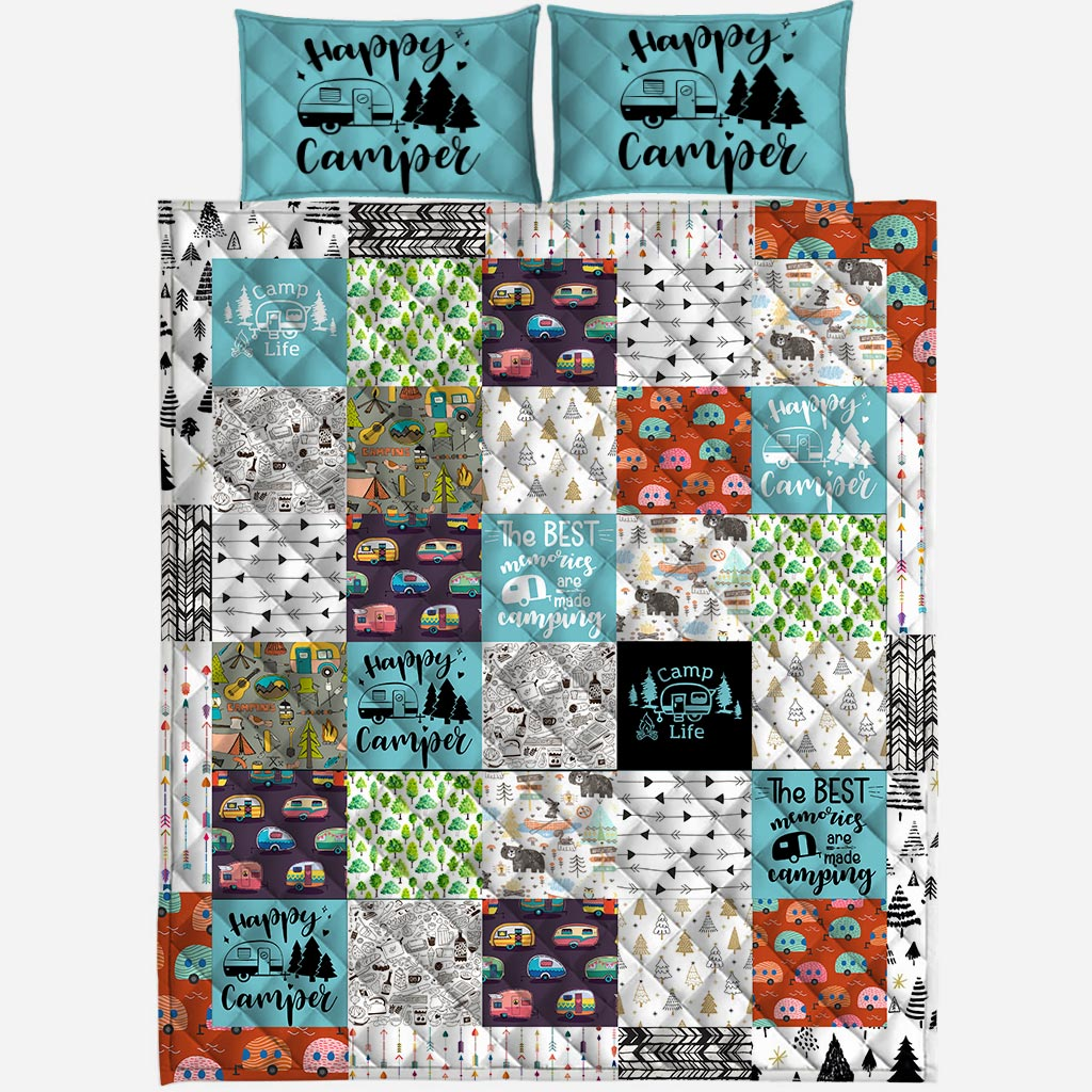 Camping Bedding Set The Best Memories Are Made Camping Duvet Covers Colorful Unique Gift