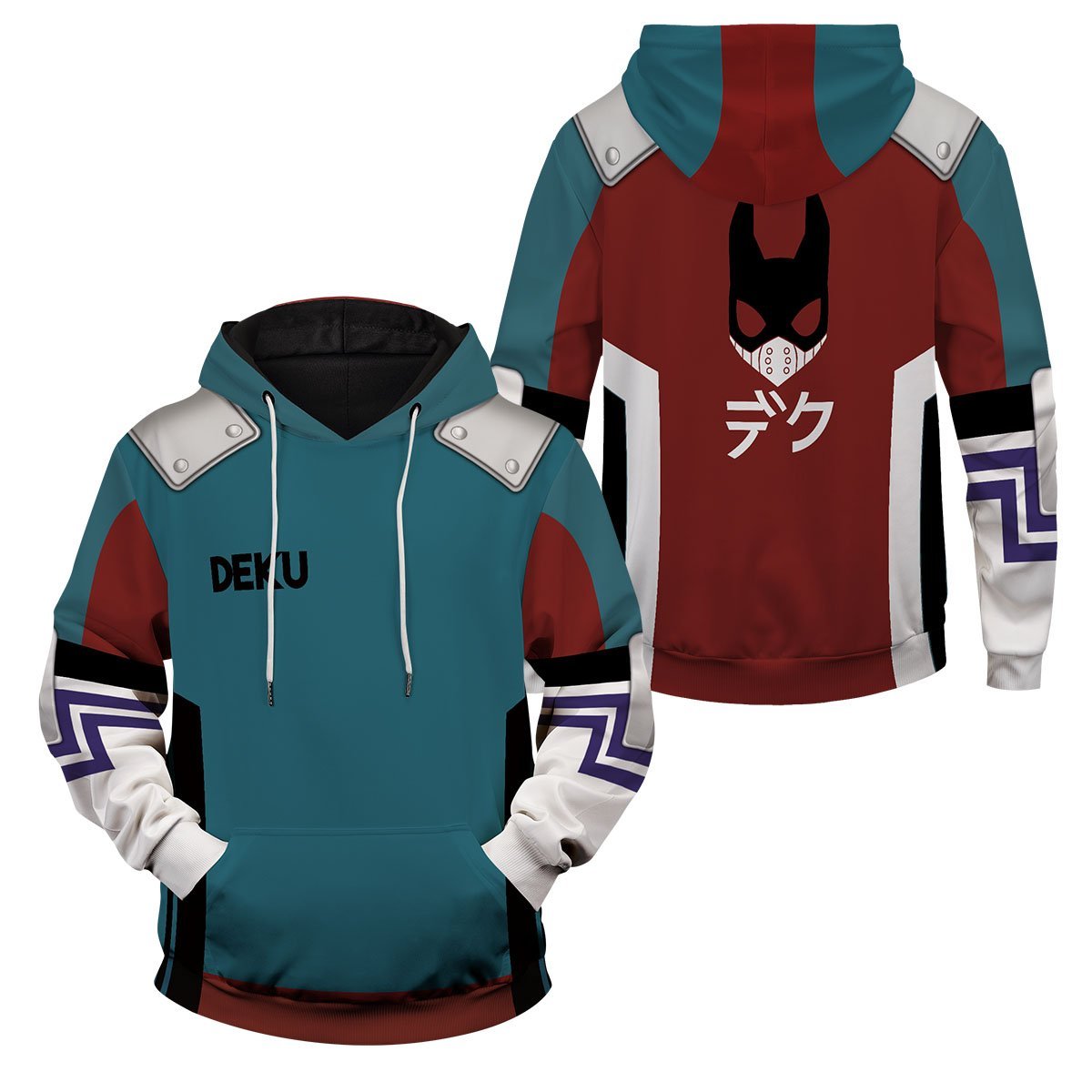 MHA Hoodie Boku No Hero Academia Deku Katsuki Suit Hoodie Adult full Print